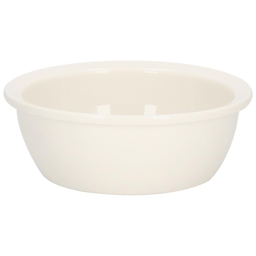 Castron ceramica, bol, pentru caine sau pisica, cu suport din bambus, 15cm