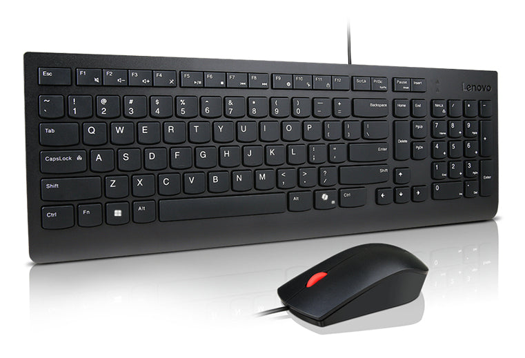 LENOVO Essential Wired Combo Keyboard & Mouse AI US English with Euro symbol 103P w/copilot button (US) "4X31R64439"