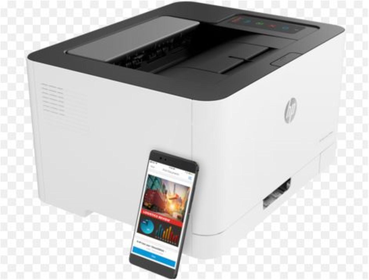 Imprimanta Laser Color HP 150NW, A4, Functii: Impr., Viteza de Printare Monocrom: 18ppm, Viteza de printare color: 4ppm, Conectivitate:USB|Ret|WiFi, Duplex:Nu, ADF:Nu "4ZB95A"