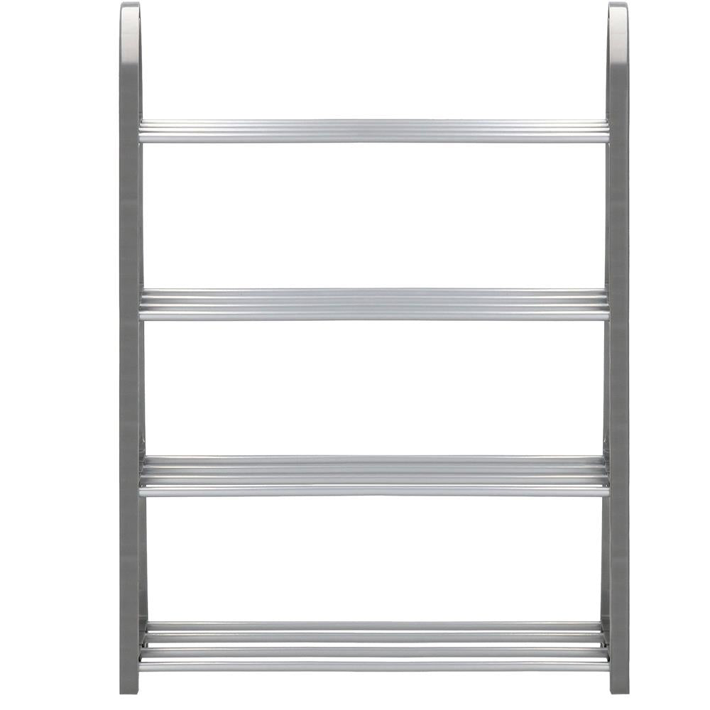 Pantofar PVC si metal, Sersimo cu 4 rafturi, 64x50cm, argintiu