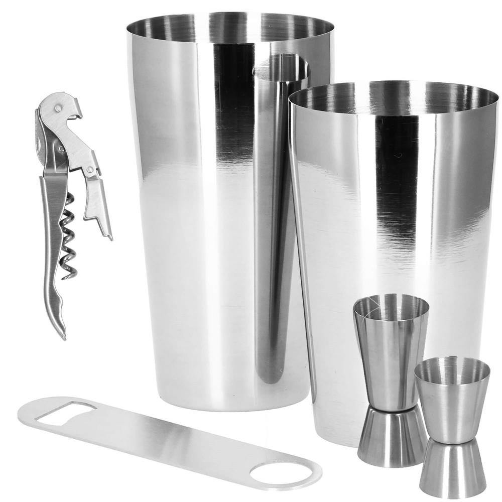 Set Cocktail Shaker Kit pentru barmani 750ml, KI16, 14 piese