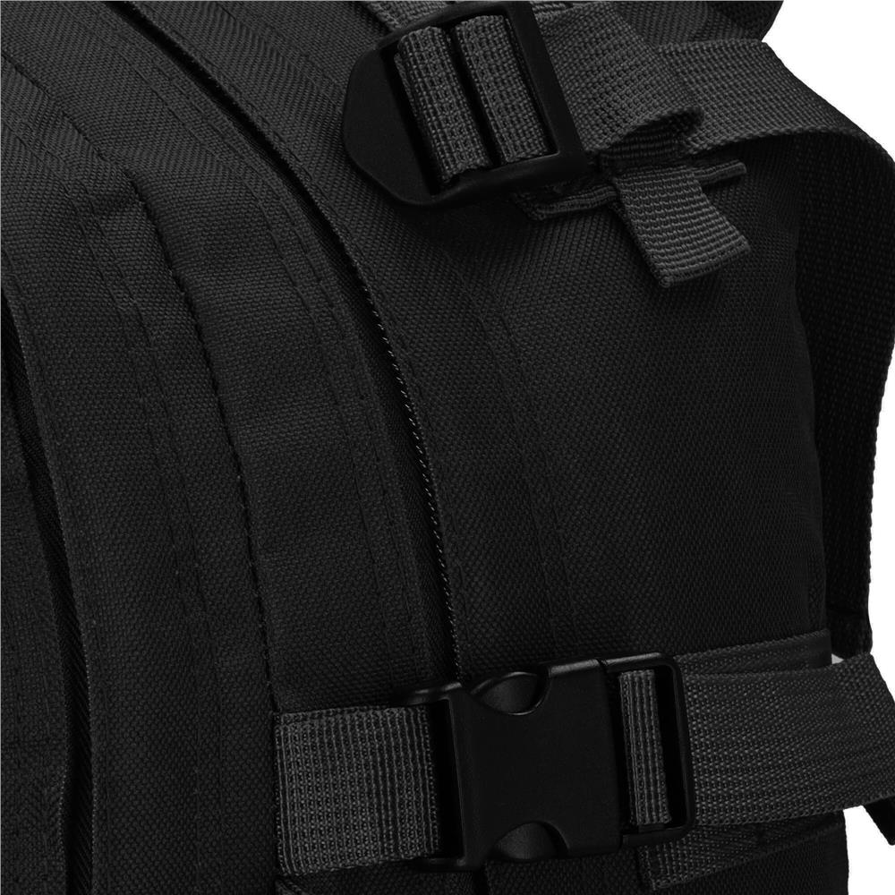 Rucsac militar pentru drumetie, impermeabil, compartimentat, 35L, negru