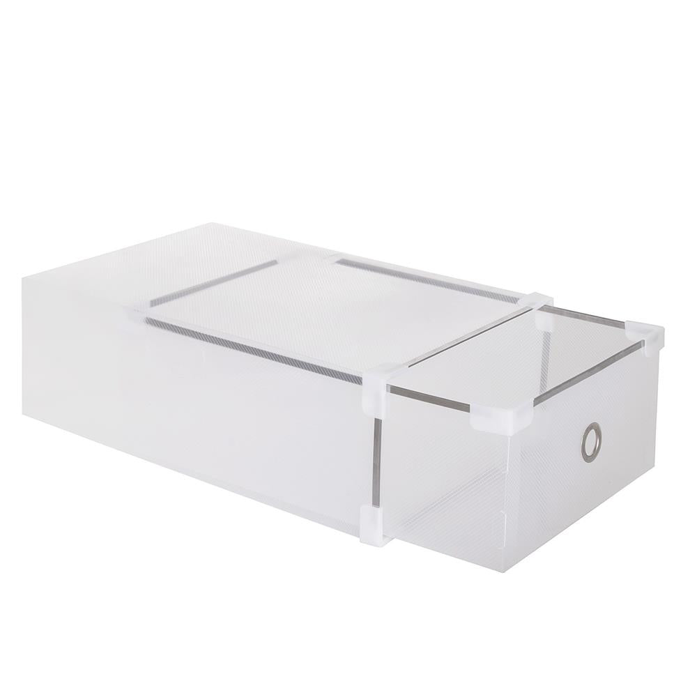 Set 10 cutii organizare pentru pantofi, 31x20x11, transparent