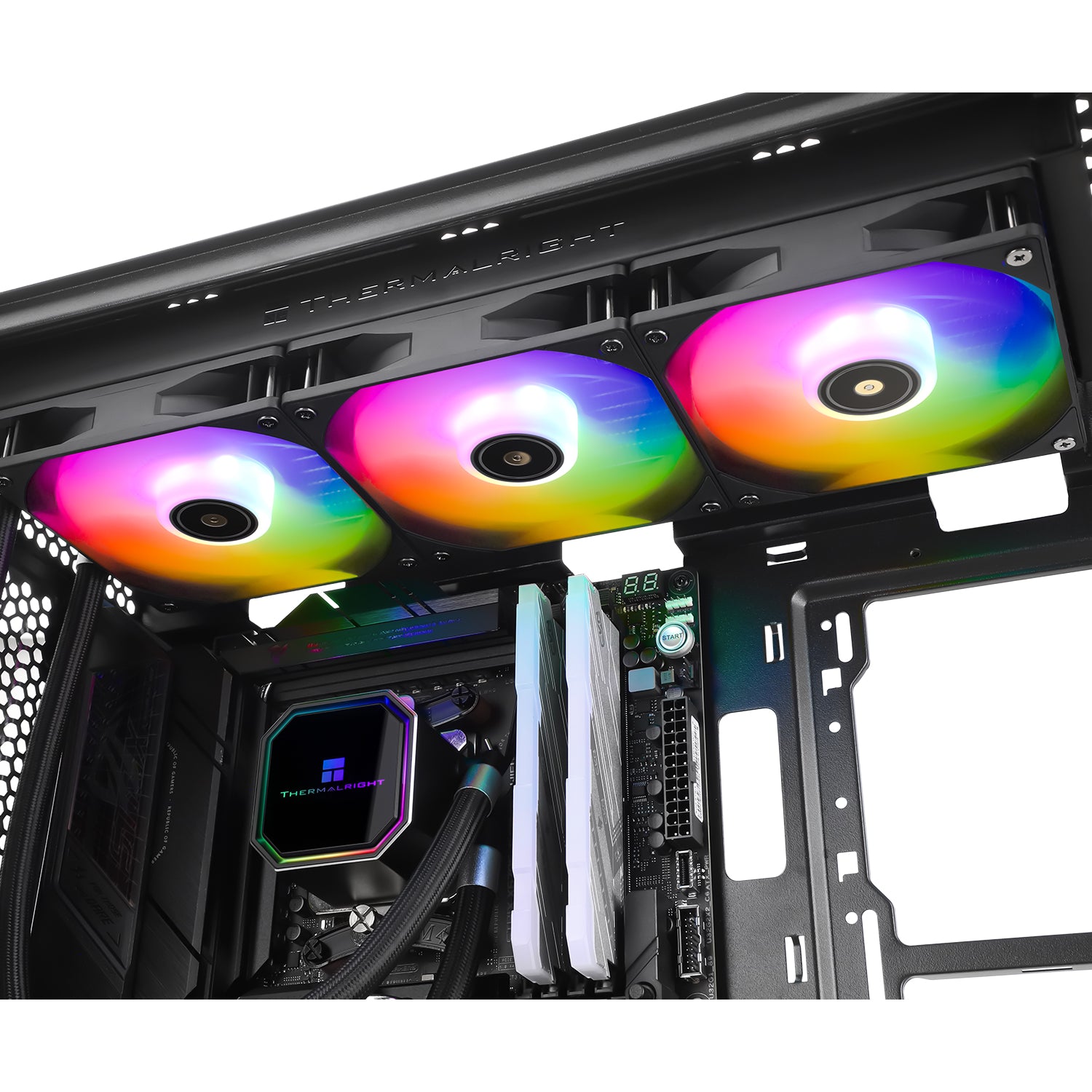 COOLER Thermalright "Frozen Prism 360 Argb", skt. Intel si AMD, racire cu lichid, 3 x 120mm, viteza rotatie pompa 3300 RPM, 1850 RPM, ARGB, negru "Frozen Prism 360 Black Argb"