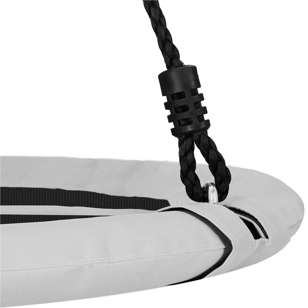 Leagan tip cuib Sersimo NS23, diametru 110cm, inaltime reglabila, pentru exterior, sarcina 150 kg, gri