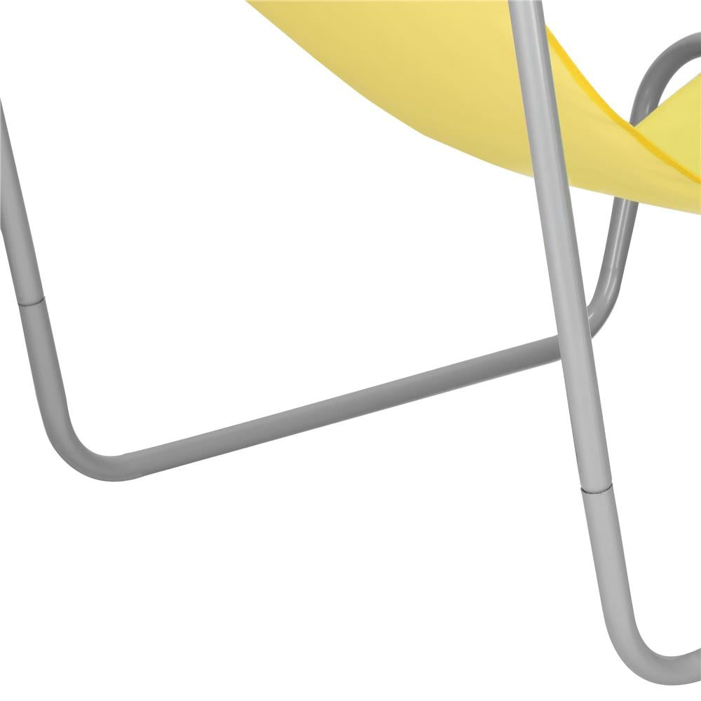 Scaun de plaja Sersimo GC024, pliabil, 90kg, 52x88cm, galben