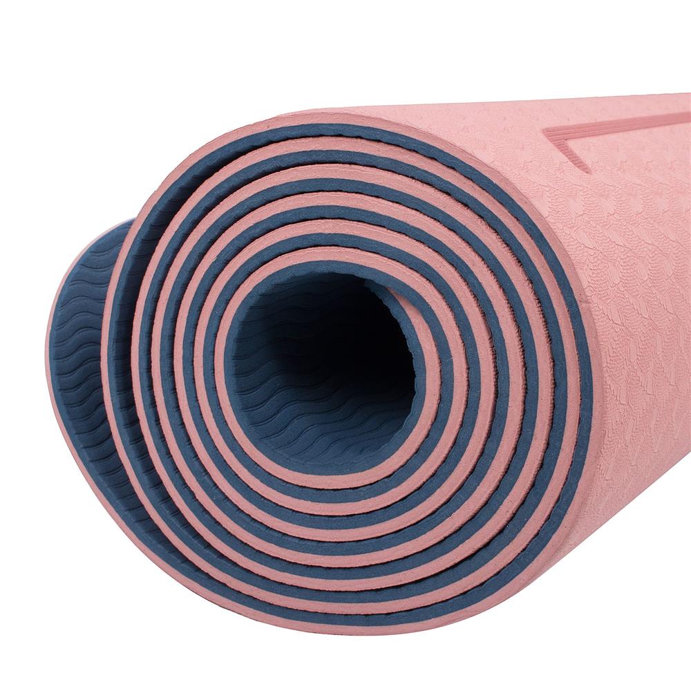 Saltea pentru antrenament, yoga, fitness, aerobic, pilates, exercitii la sol, 183x61cm, roz