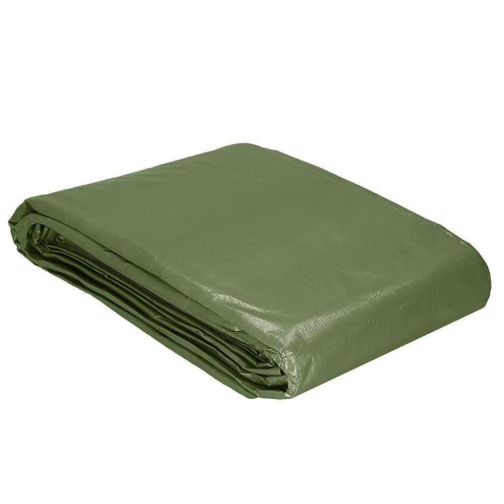 Prelata din polietilena impermeabila laminata, 120g/m2, 5x8m, verde
