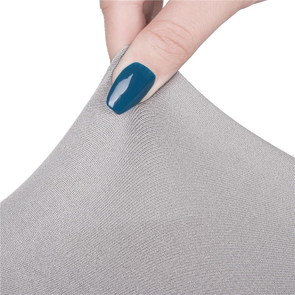 Set 4 huse universale pentru scaun, marime universala, poliester si spandex, 45 x 60 cm, gri