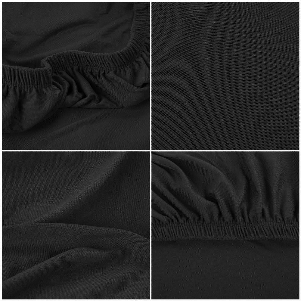 Husa universala pentru scaun, marime universala, poliester si spandex, 45 x 60 cm, negru