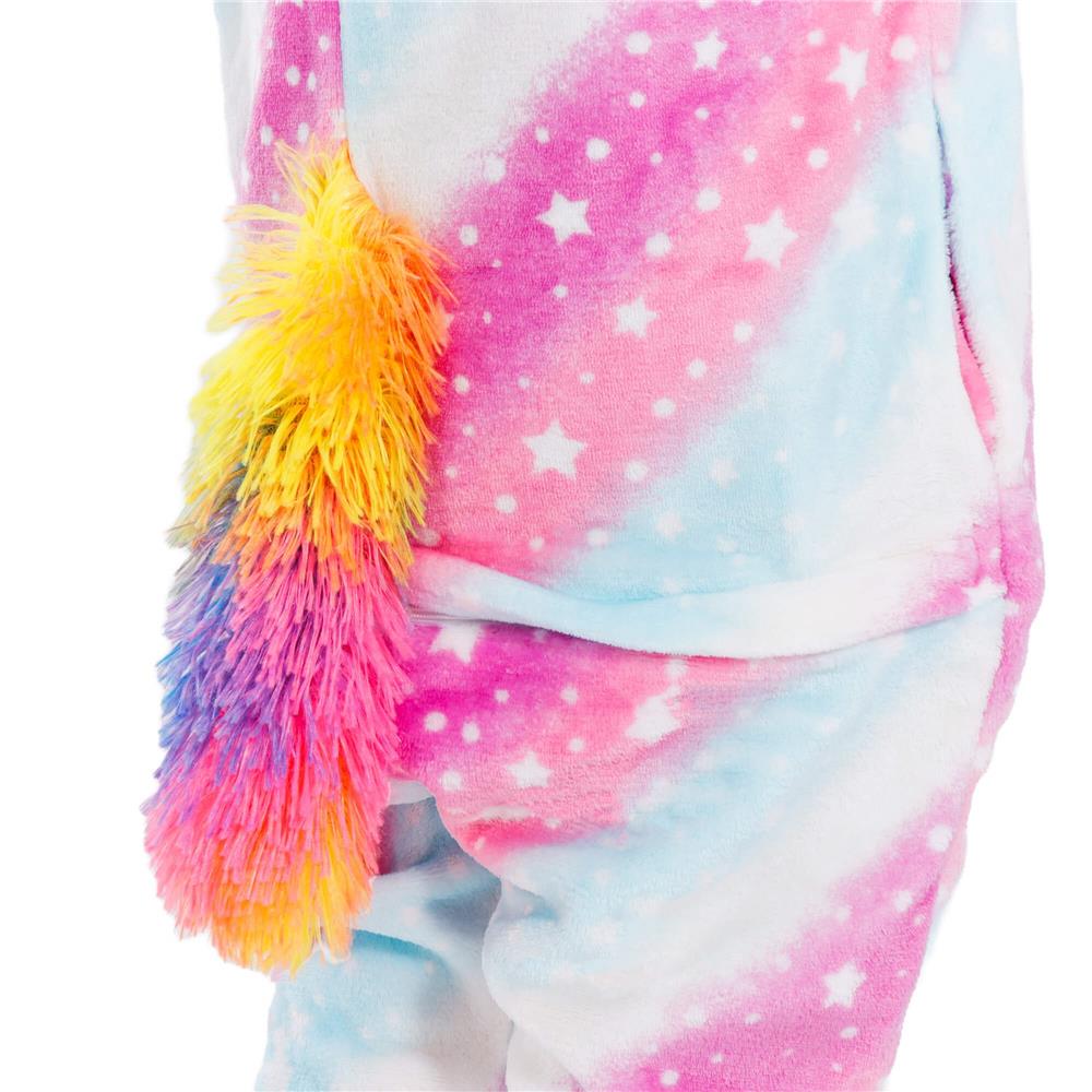 Pijama tip salopeta pentru copii, model unicorn, marime 130-140cm