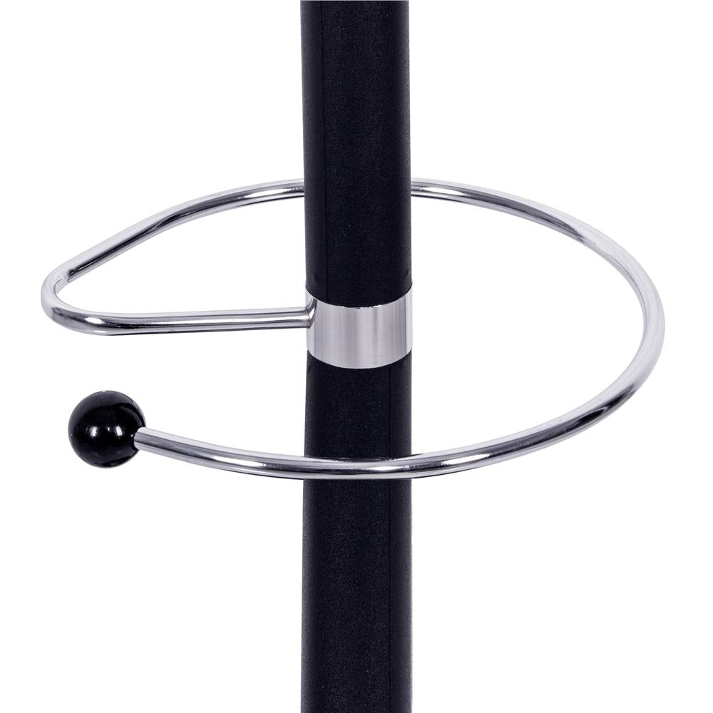 Cuier tip pom din metal Sersimo, 12 agatatoare, 174cm, negru