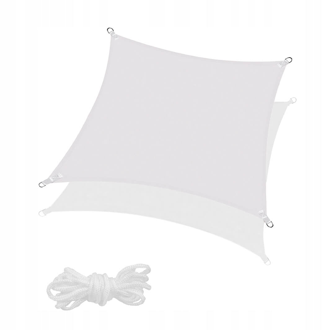 Copertina prelata de soare Sersimo SN129, patrata, impermeabila cu protectie UV, 3x3m, gri deschis