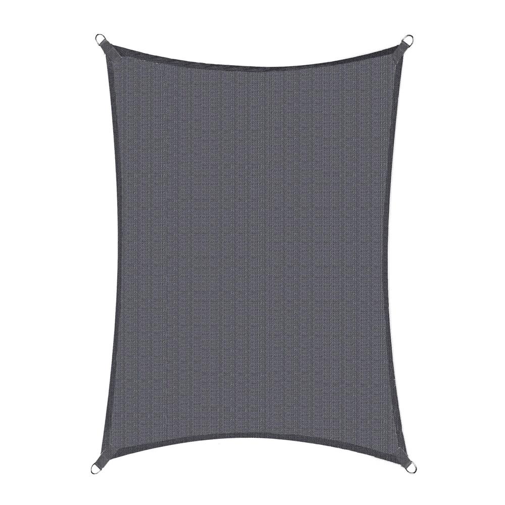 Copertina prelata de soare Sersimo SN163, dreptunghiulara, impermeabila cu protectie UV, 5x3m, gri inchis
