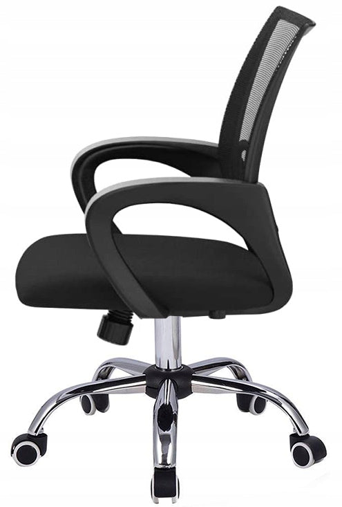 Scaun de birou ergonomic, cu brate, tesatura mesh, 120kg, negru
