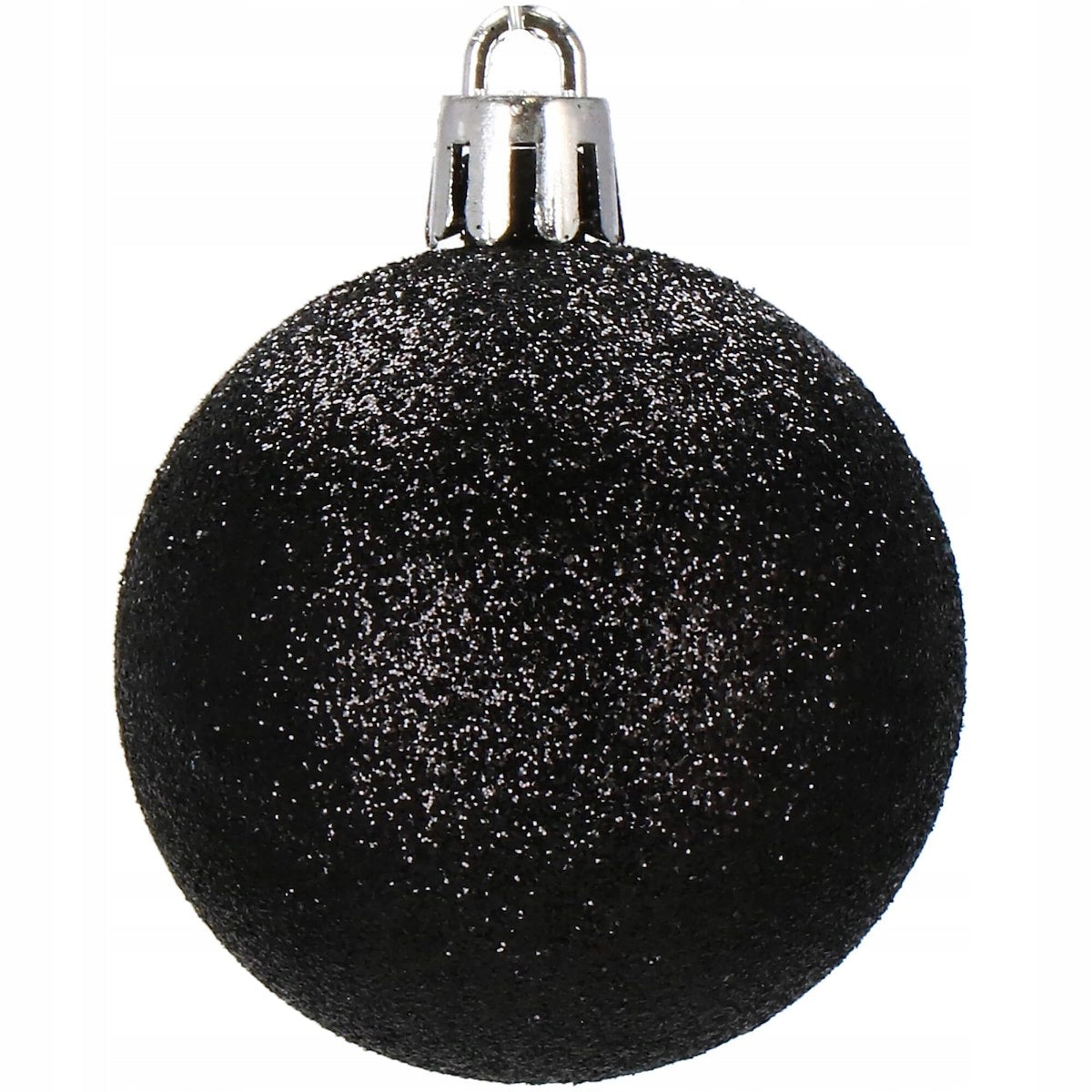 Set globuri si decoratiuni de Craciun, 77 piese, diverse dimensiuni, negru
