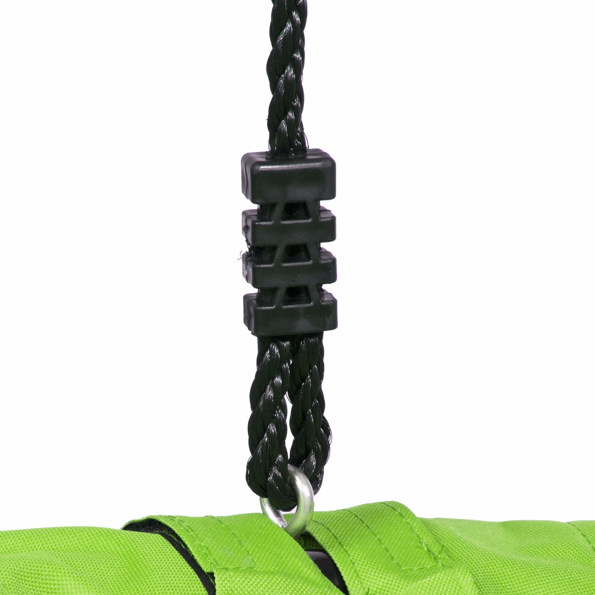 Leagan tip cuib Sersimo NS3, diametru 90cm, inaltime reglabila, pentru exterior, sarcina 150 kg, Verde Negru