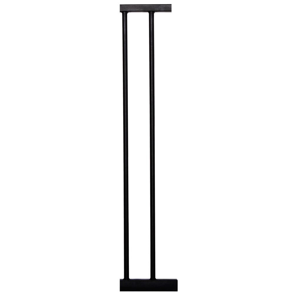 Poarta de siguranta Safety Gate pentru scari, ajustabila 117-124 cm, din otel si lemn, negru maro