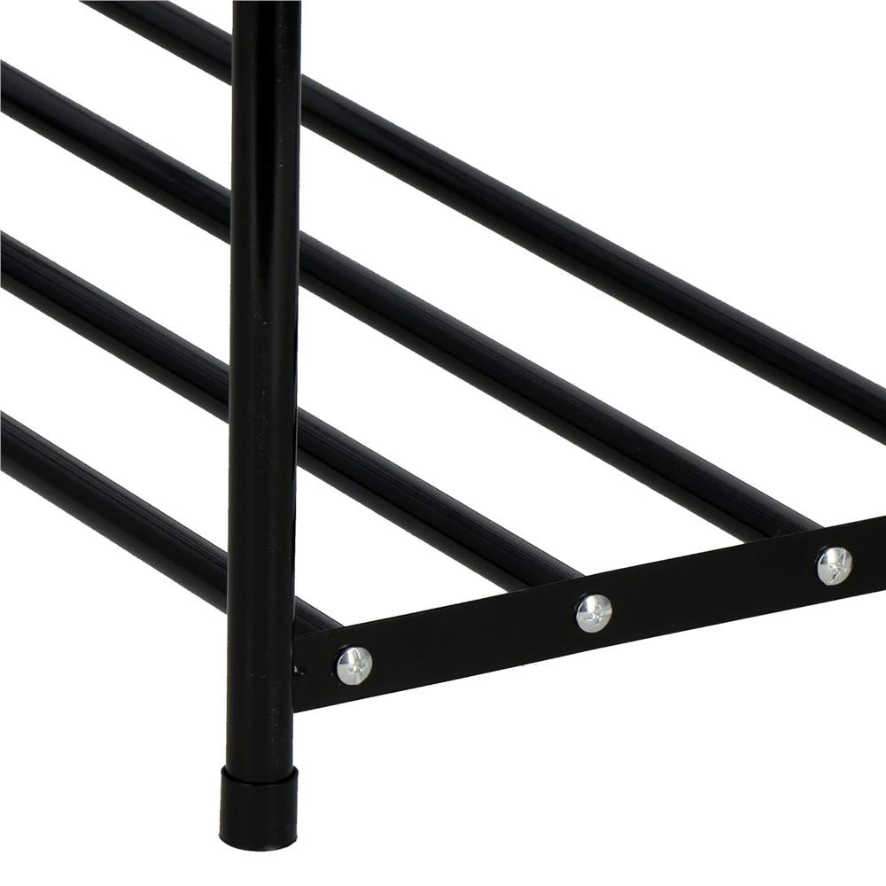 Pantofar metalic, 3 nivele, 62x26x66cm, negru