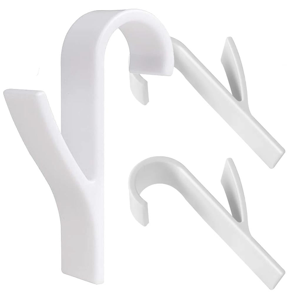 Set 2 carlige pentru calorifer, tip cuier pentru prosoape, din plastic, alb
