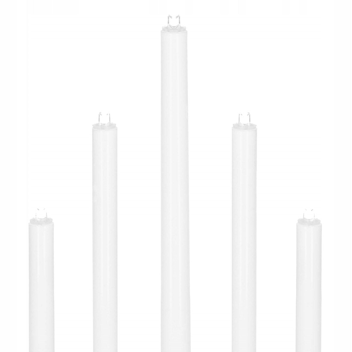 Lumanari decorative de Craciun, 7 becuri tip LED, culoare argintiu