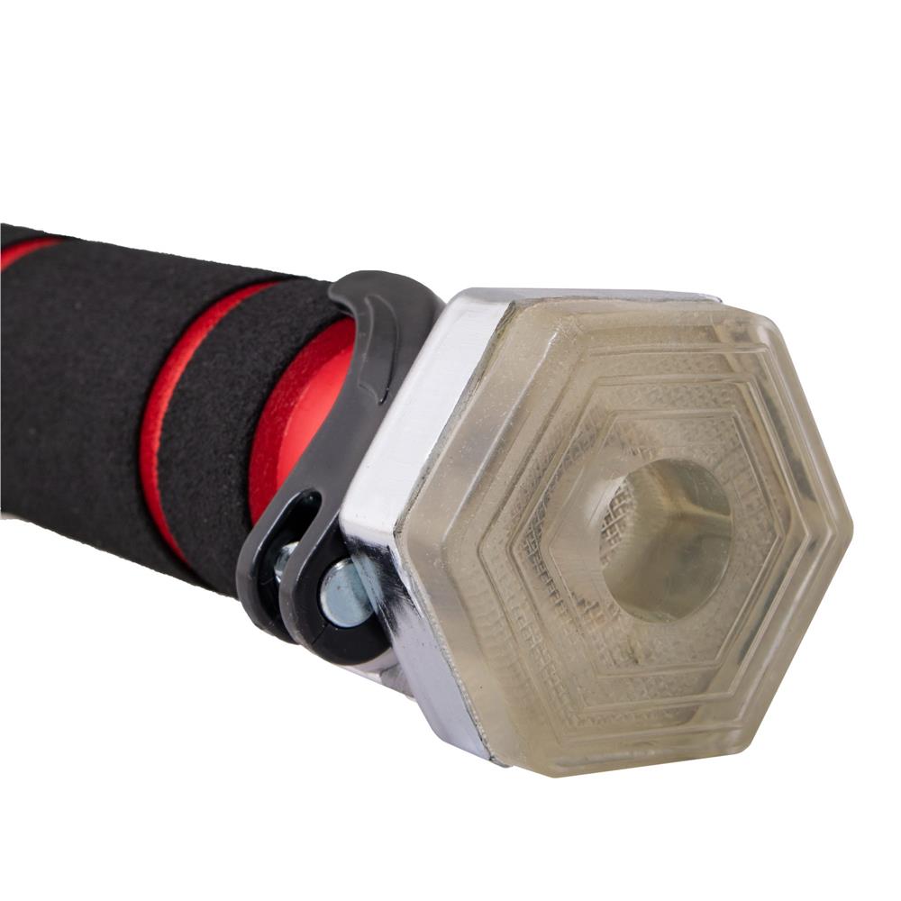 Bara tractiuni telescopica pentru usa, din otel cu capete cauciuc, lungime 60-100 cm
