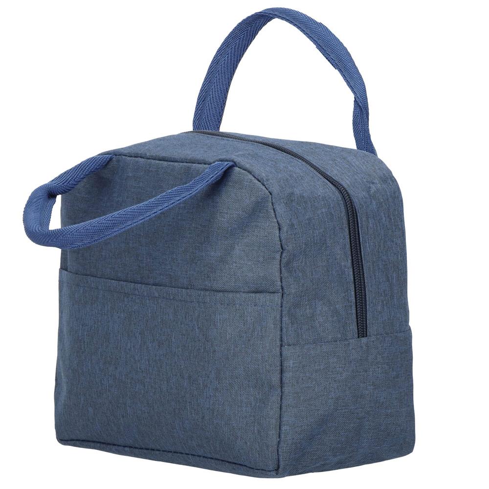 Geanta frigorifica cu izolatie termica pentru mancare, 21x10x23cm, albastru - 5