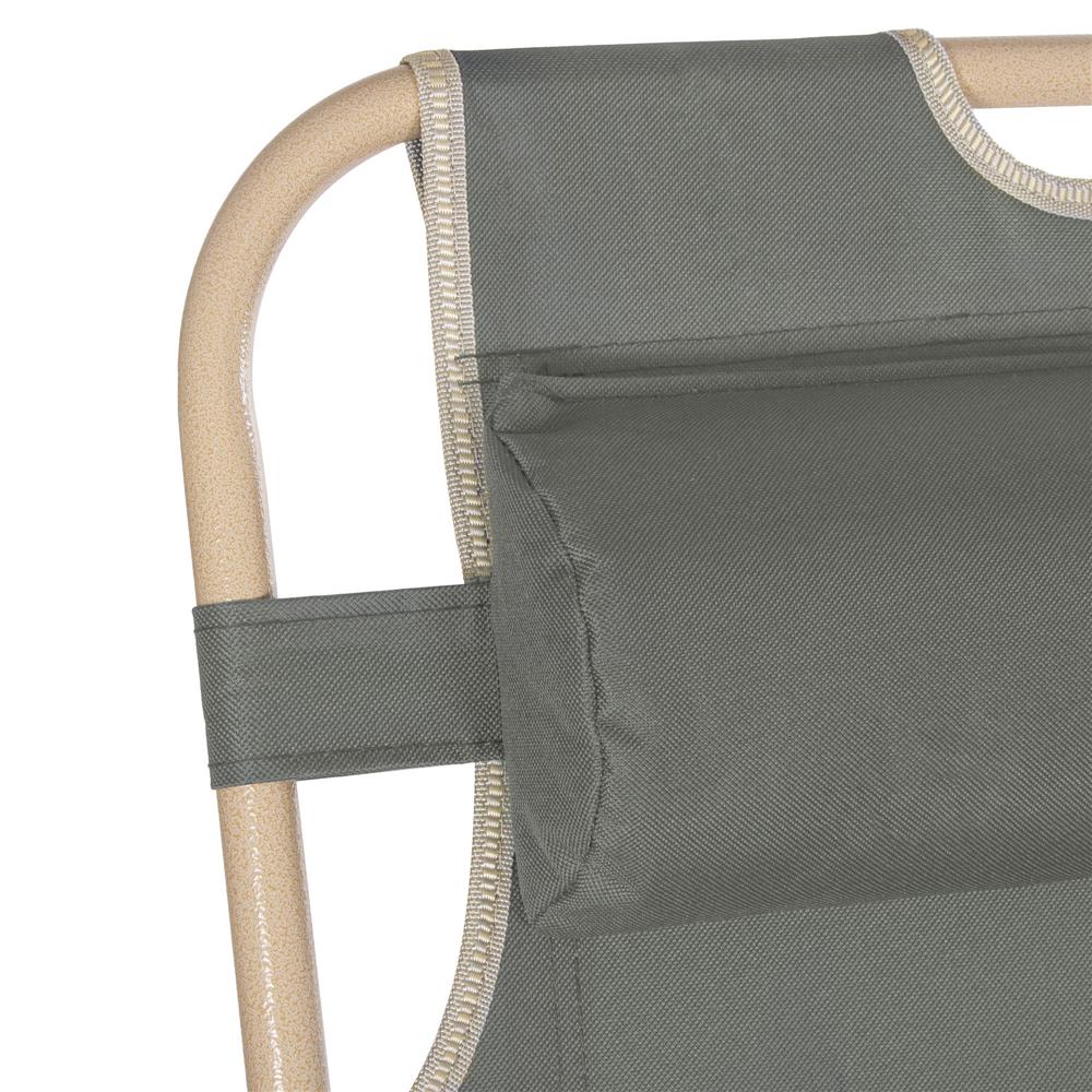Sezlong pliabil SERSIMO GC036, 90x65x175cm, gri