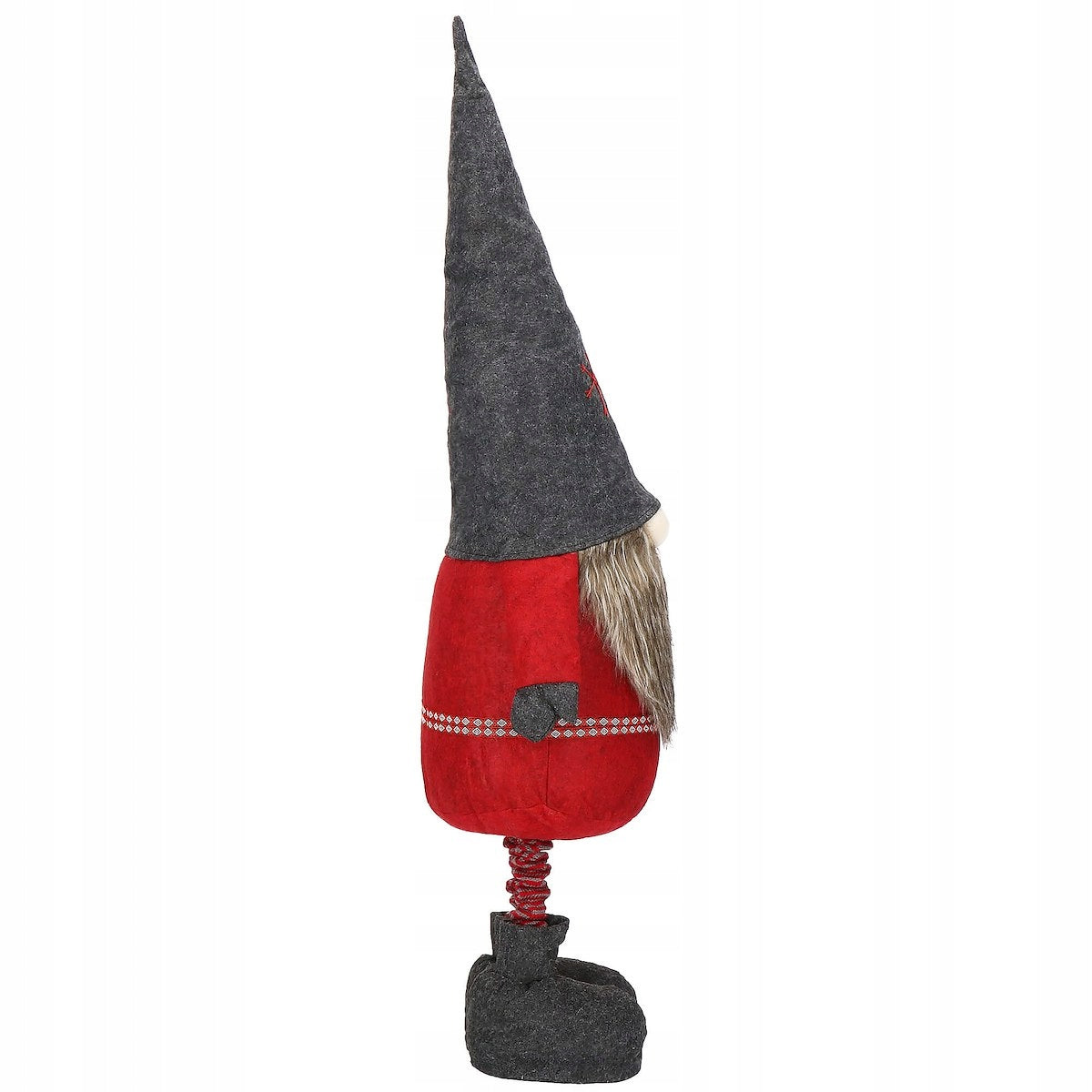 (DL) Figurina Craciun, Spiridus, picioare telescopice, inaltime extensibila 95-160cm