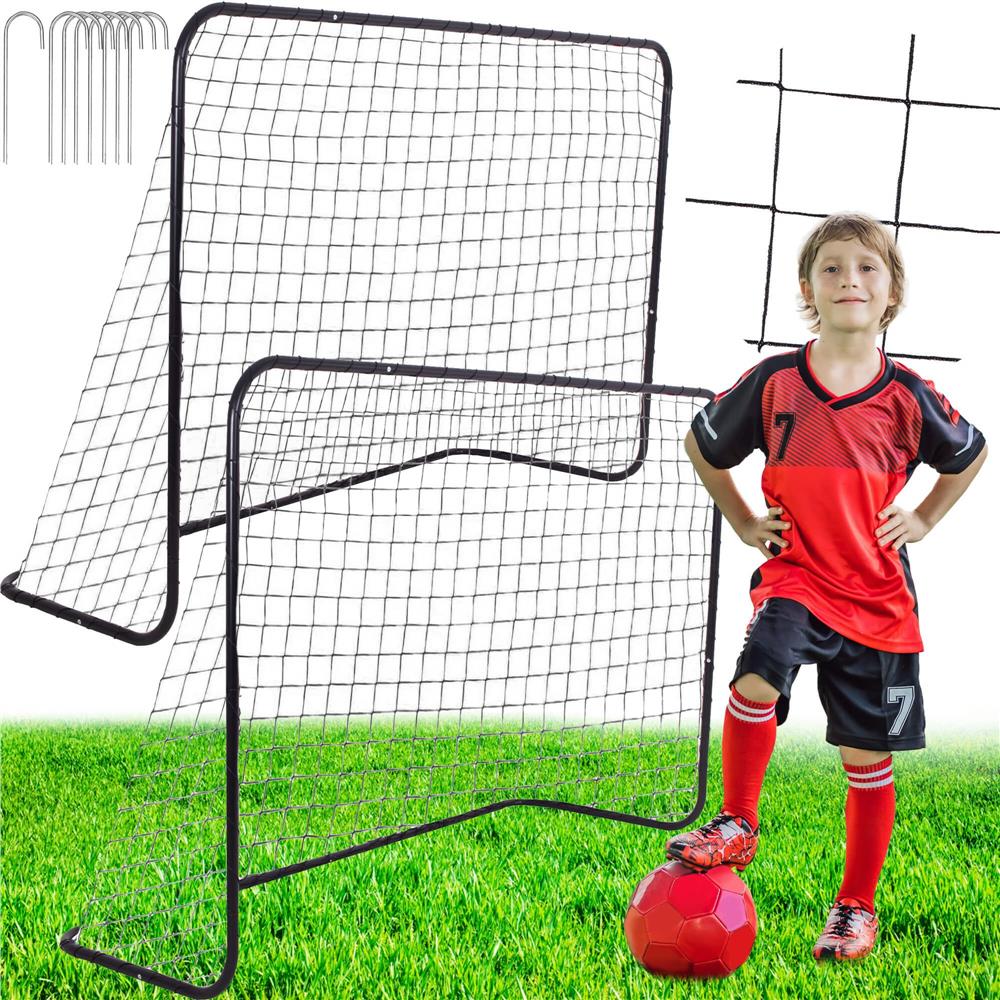 Set 2 porti de fotbal metalice, 122x183cm, profil 25mm, cu elemente de fixare - 6