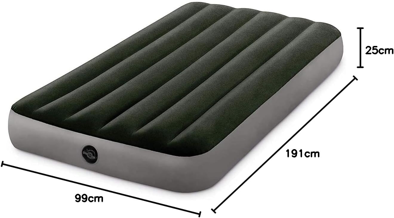 Saltea gonflabila Intex Twin Dura Beam Prestige Fibre Tech, 99x191x25cm