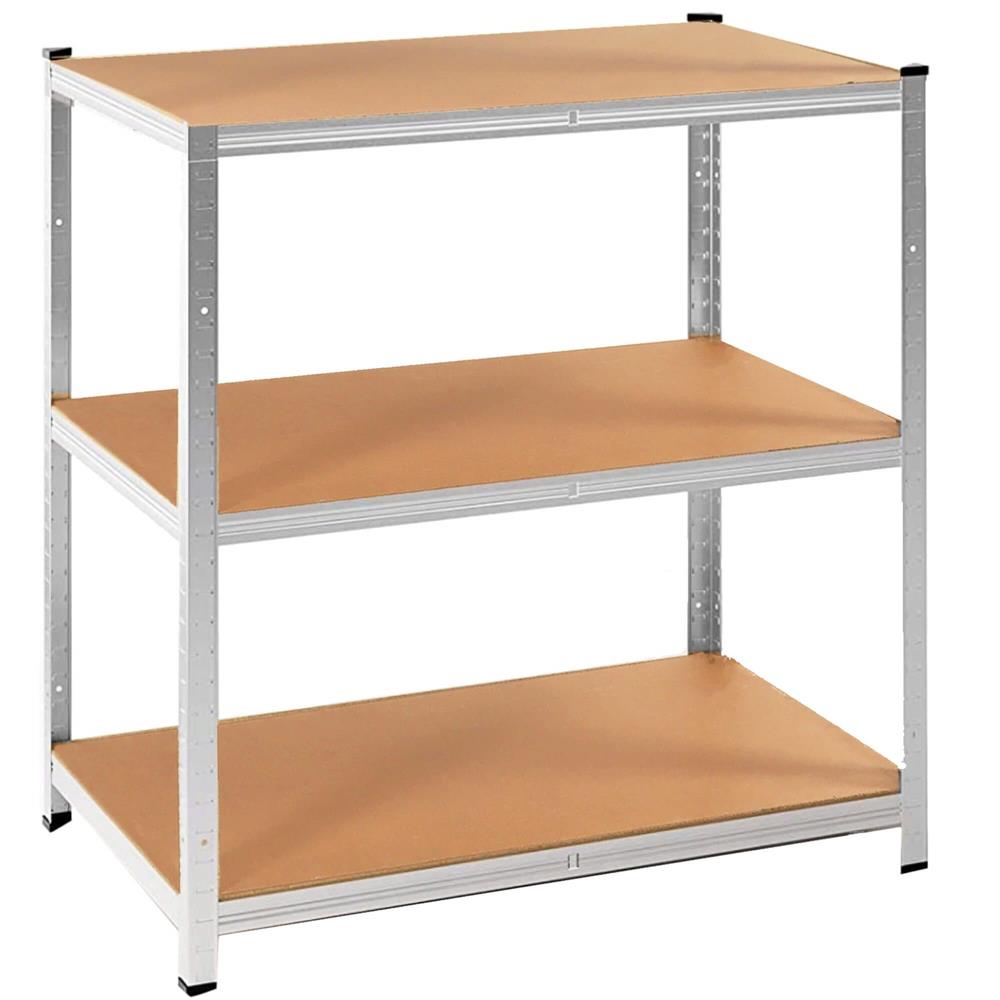 Raft cadru metalic modular pentru depozitare, 5 polite, 150x75x30cm, sarcina 625kg