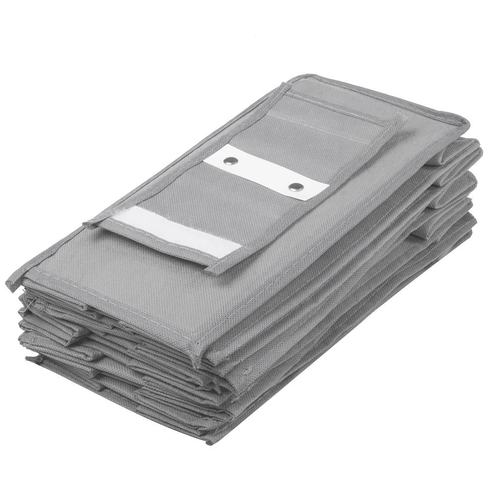 Organizator dulap Sersimo, 10 compartimente, textil, 120cm, gri
