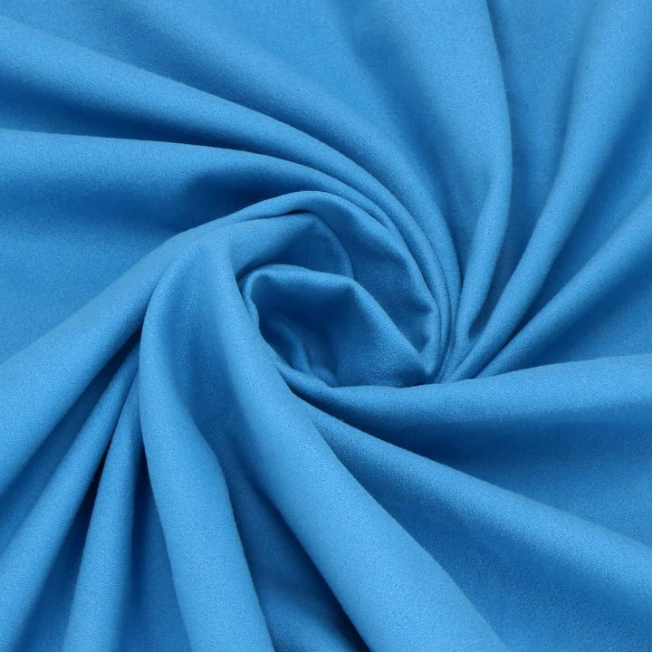 Prosop de plaja cu uscare de rapida, husa de transport, 90x180cm, albastru