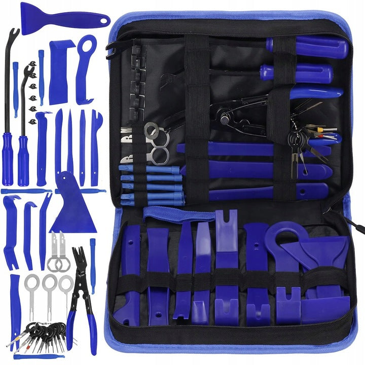 Kit pentru demontare ornamente si tapiterie auto, 46 piese
