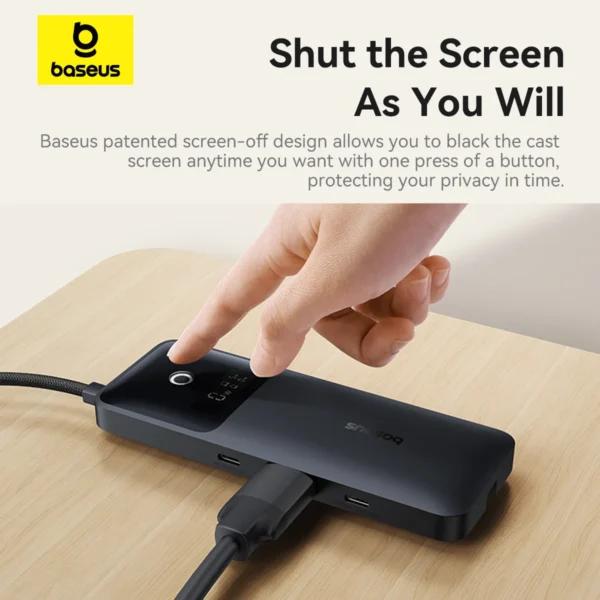 DOCKING Station Baseus Nomos Dual Fast Charging 6-in-1,conectare PC USB-C, 1 x USB 10G, cablu inclus 1 x USB-C (10Gbps si PD20W), 1 x USB 480Mbps, cablu inclus USB-C x 1 PD 100W, HDMIx1/4K/60Hz,gri "B00070902123-00" - 69321726