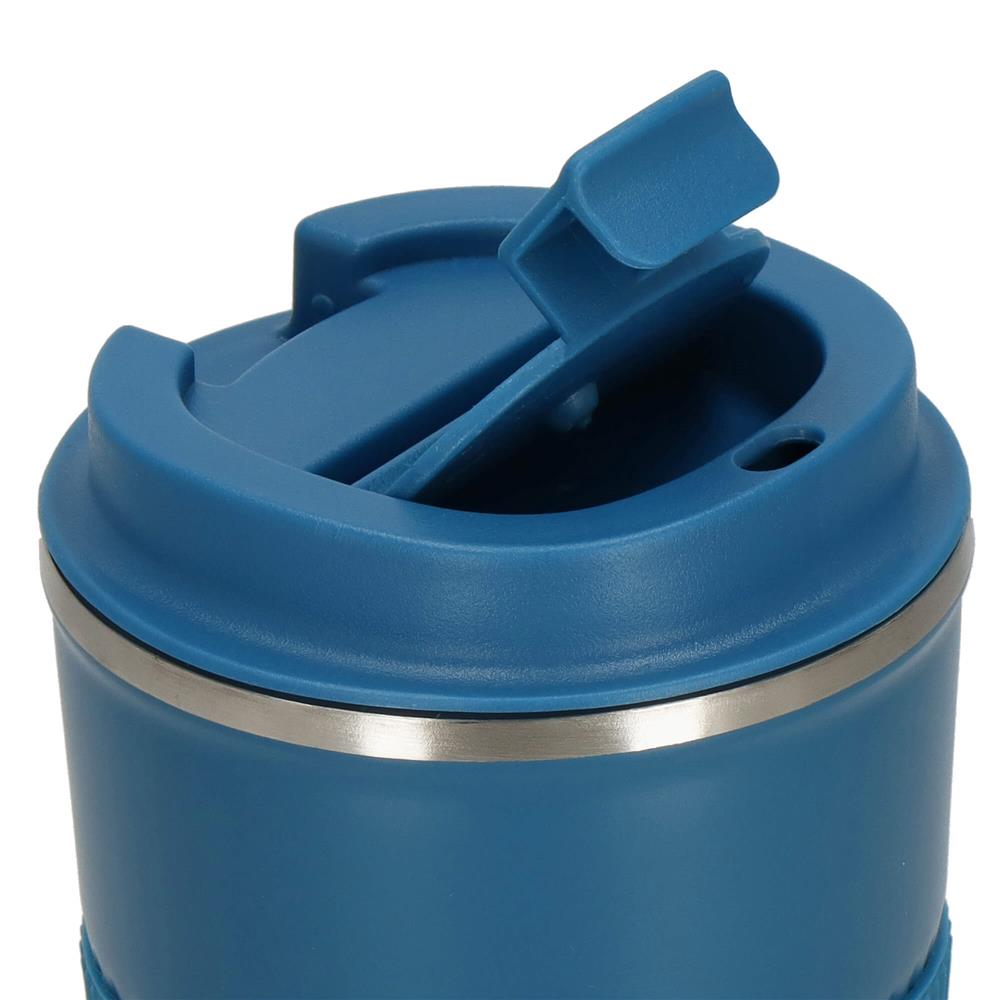 Cana termos calatorie, perete din inox dublu izolat, 500ml, 9x16.5cm, albastru