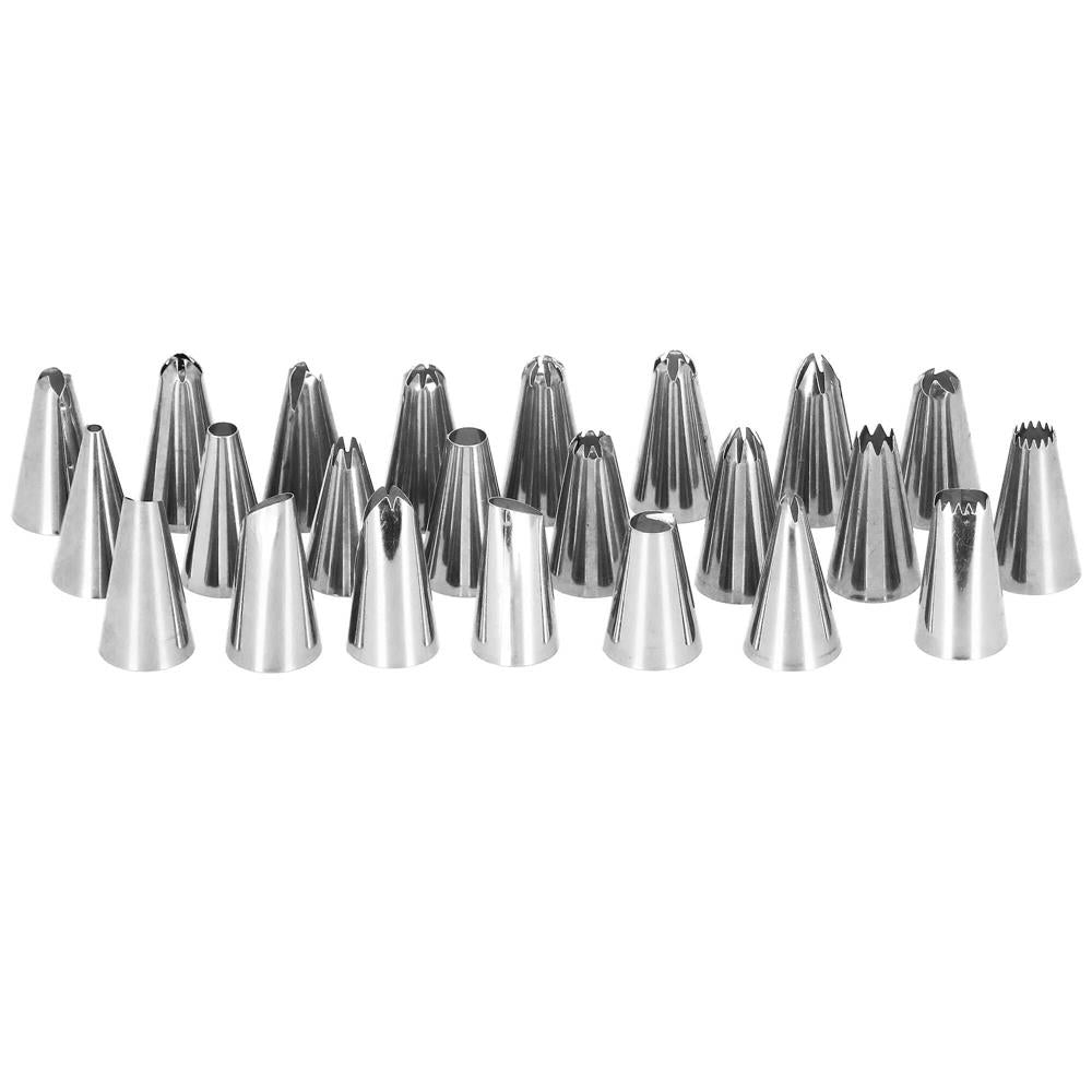 Set patiserie cu platou rotativ, 37 piese cu sabloane pentru ornarea prajiturilor
