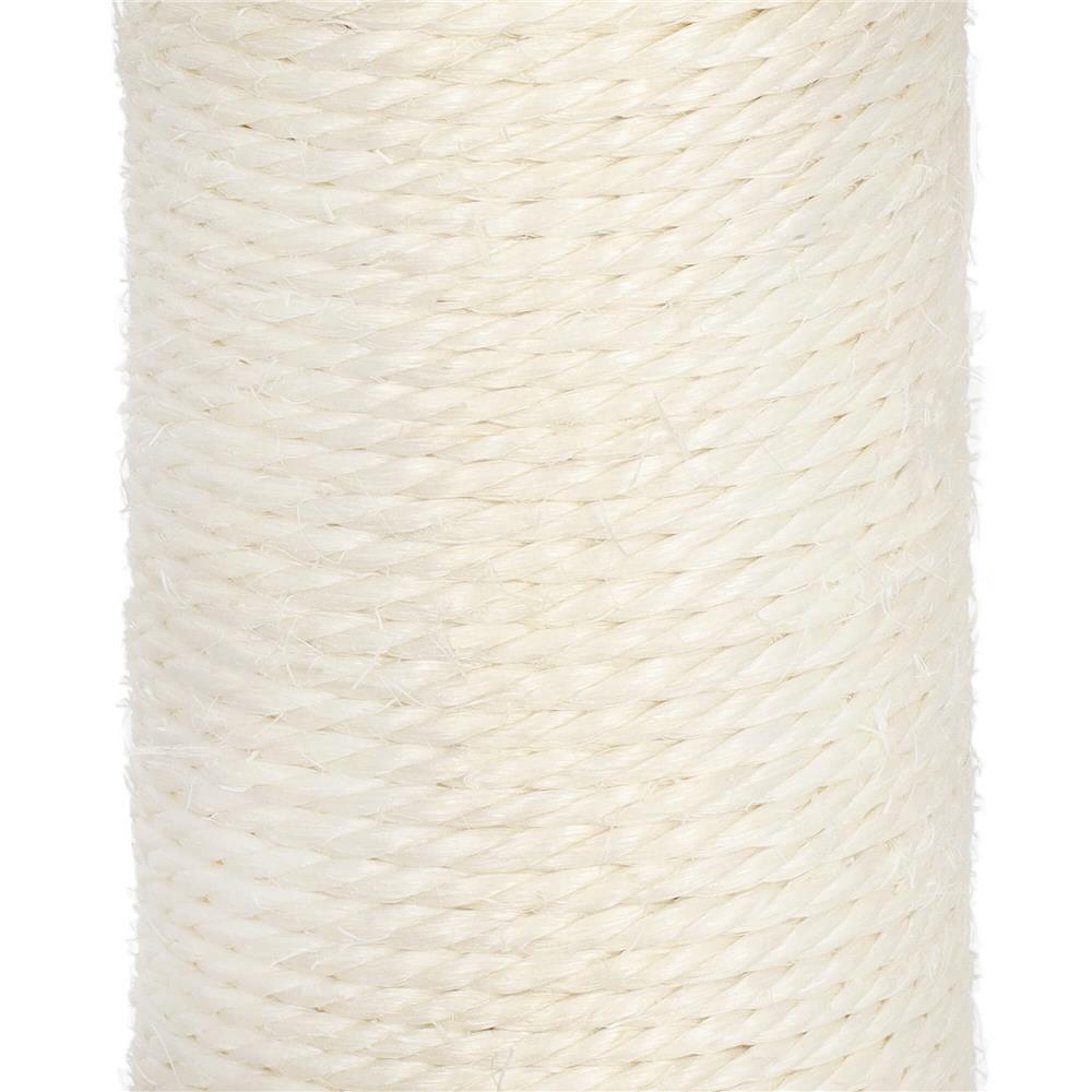Ansamblu de joaca pentru pisici, cu loc pentru zgariat, culcus, minge, 47cm, crem