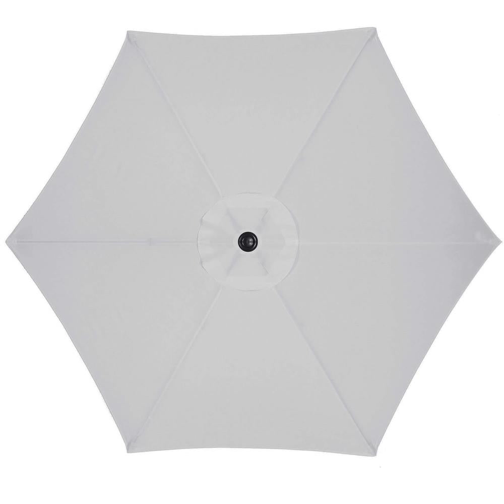 Umbrela terasa gradina, cu manivela si inclinare, diametru 260cm, gri
