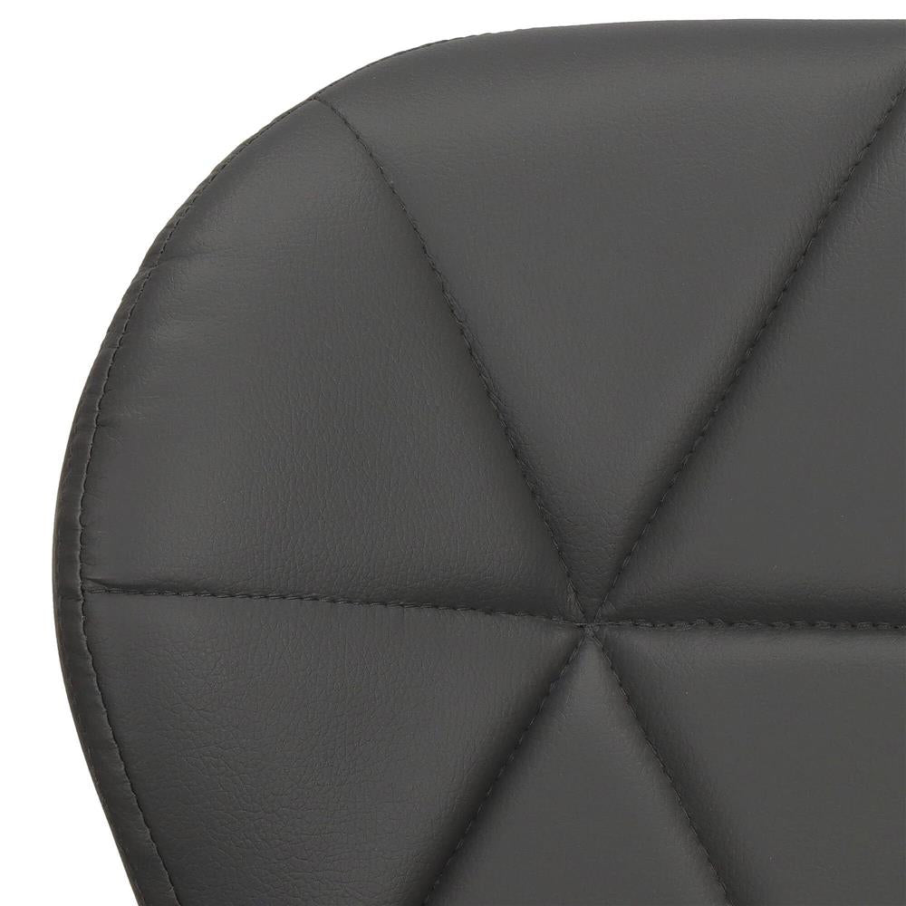 Set 4 scaune dining Torino pentru bucatarie tapitat cu piele ecologica, 40x72cm, gri
