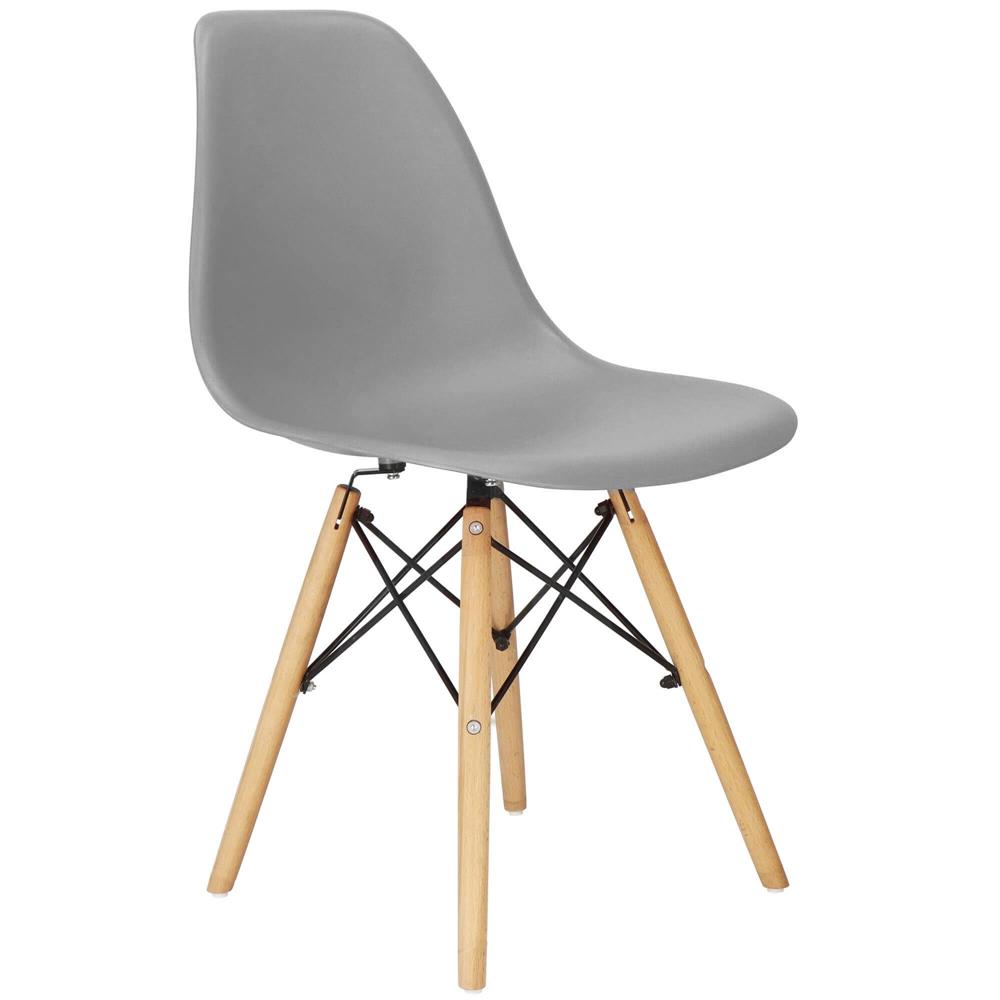 Scaun dining Scandinav pentru bucatarie, 38x42x82cm, gri inchis