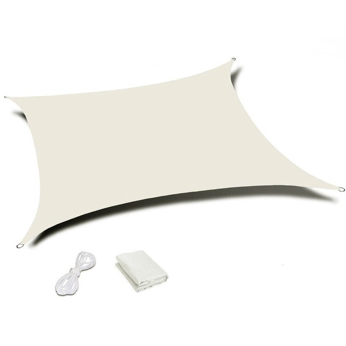 Prelata solara dreptunghiulara 200x300 cm, impermeabila, protectie UV, poliester 180g/mp, bej - BazarOltenia