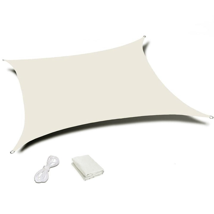 Prelata solara patrata 400x400 cm, impermeabila, protectie UV, poliester 180g/mp, bej