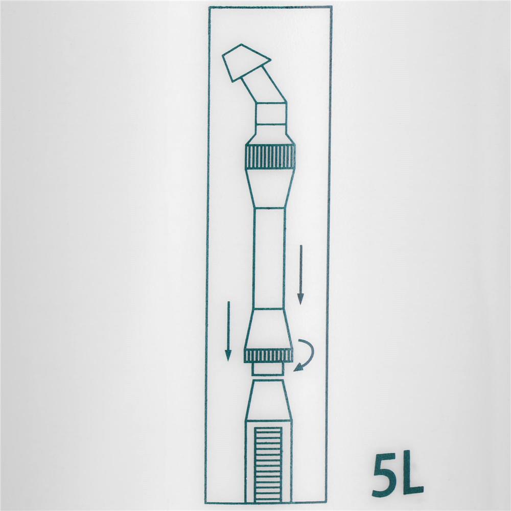 Pompa de stropit manual 5L cu lance reglabila 63 cm, 2 duze si curea de umar