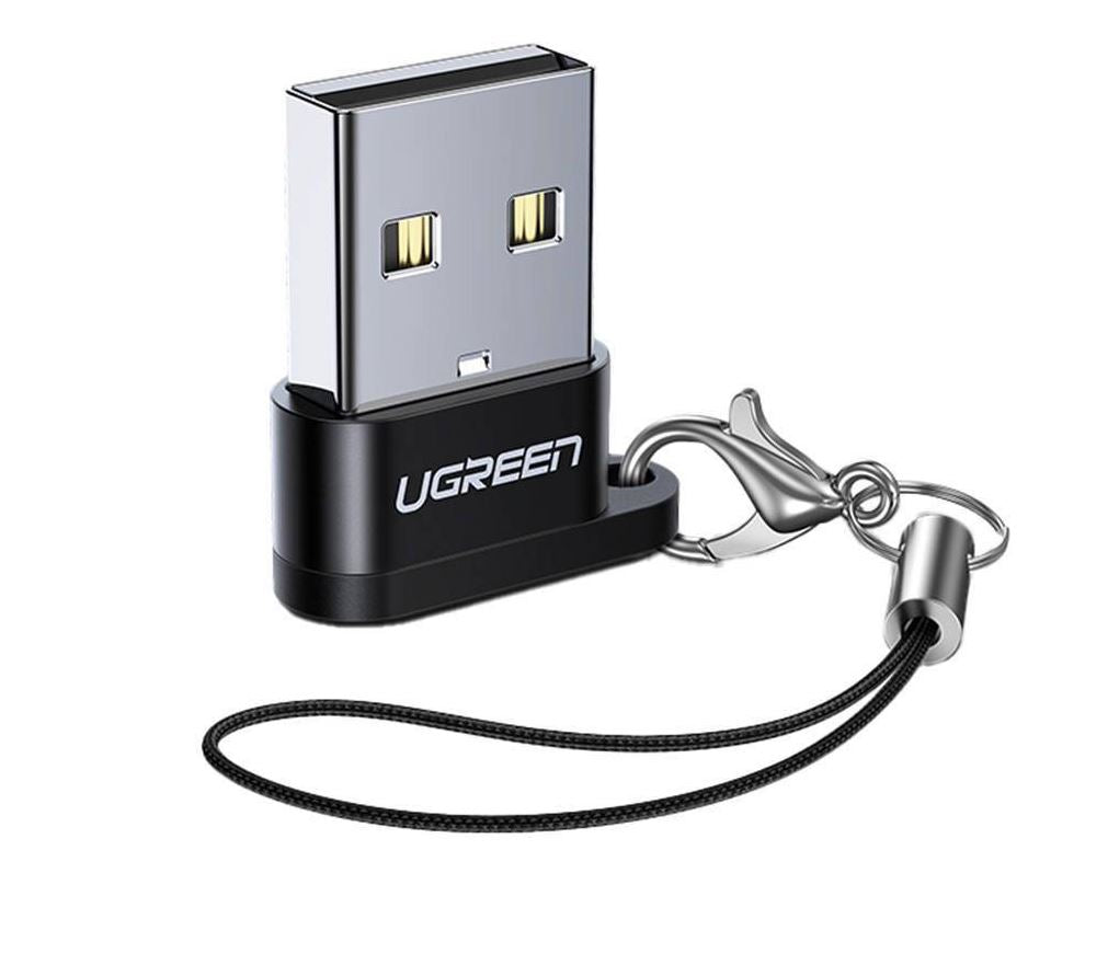 ADAPTOR Ugreen, "US280", USB Type-C(M) la USB 2.0(T), incarcare max 3A, negru "50568" - 6957303855681