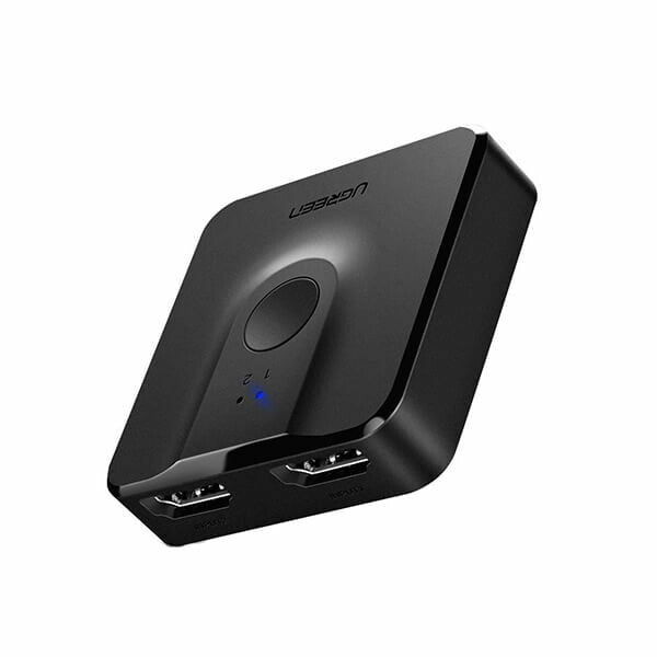 SWITCH video Ugreen, "CM217" 4K la 60Hz bi-directional, 2 x HDMI switch and HDMI splitter , negru, "50966" - 6957303859665