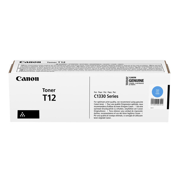 Toner Original Canon Cyan, T12C, pentru ISX C1333p|C1333i|C1333iF, 5.3K, "5097C006AA"