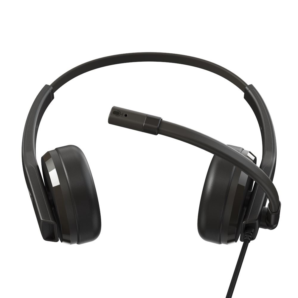 CREATIVE HS-230 Office Headset w/Noise-cancelling Mic, 3.5 mm AUX, USB Adapter "51EF1110AA000" (timbru verde 0.8 lei)