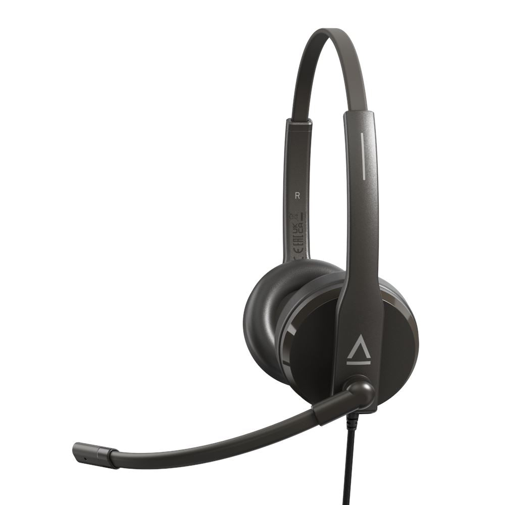 CREATIVE HS-230 Office Headset w/Noise-cancelling Mic, 3.5 mm AUX, USB Adapter "51EF1110AA000" (timbru verde 0.8 lei)